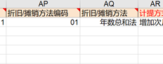 导入期初资产卡时报告错误