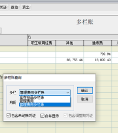 除了管理费，我还可以将运营费用添加到多栏账户中吗