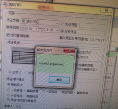 T6查询凭证输出excel错误参数无效