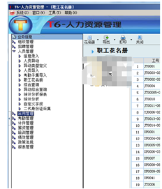 T6人力资源管理系统如何查询离职员工？紧急的